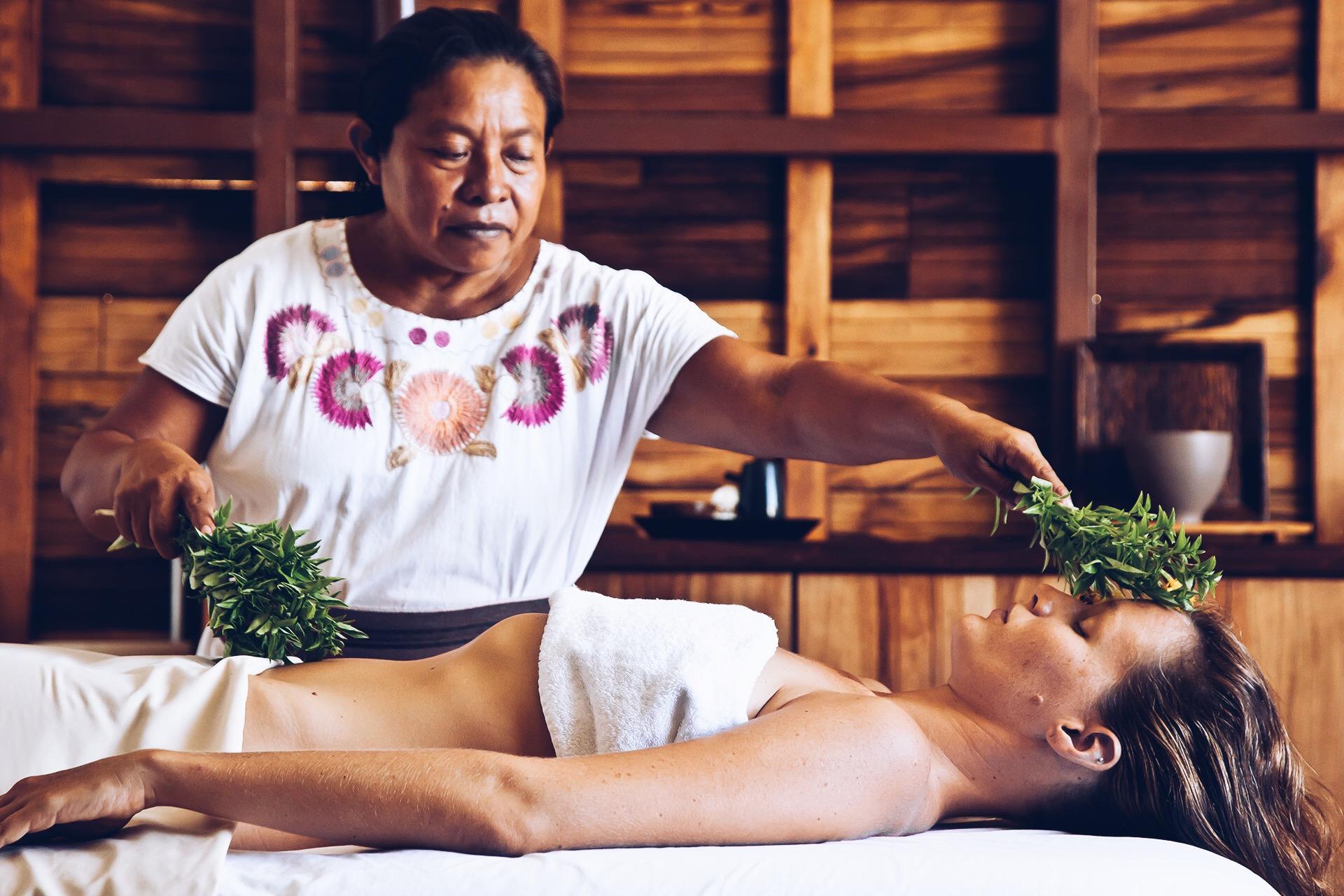 In-house massage at Casa Schuck